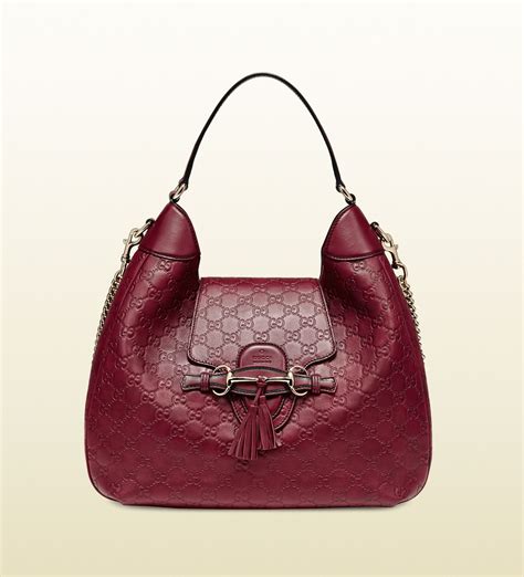 gucci emily guccissima leather hobo|Gucci purses for women.